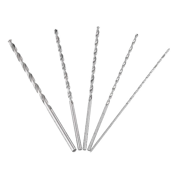 Spiralborr, 5 st extra långa borr 2 mm 3 mm borr träborr lång hss spiralborr trä lång 4 mm spiralborr 5 mm rak skaft Twis