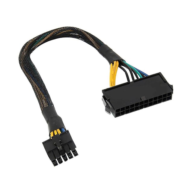 Udskiftningskabel med 24-bens hun til 10-bens han adapter, kompatibel med ATX Lenovo bundkort