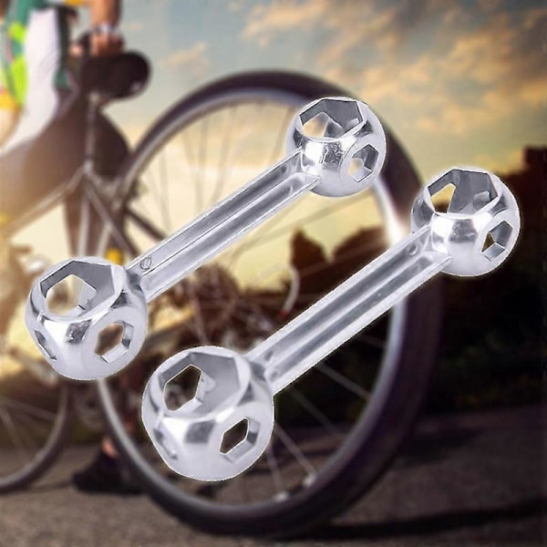 10 i 1 Sexkantig Bennyckel 6-15mm Mini Portabel Cykelreparationsverktyg Momentnyckel Hål Cykelnyckel Multiverktyg