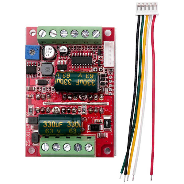 DC 6-60V 400W BLDC Trefaset DC Børsteløs Motorstyring PWM Hall Motorstyring Driverkort 12V 48V