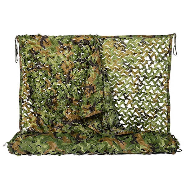 Woodland Camo Nät Kamouflage Nät för Camping Jakt Skytte Militär Solskydd