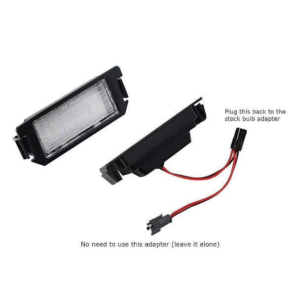 Auton valkoinen 18-LED rekisterikilven valo korvaus Hyundai Veloster Genesis 2D Kia S
