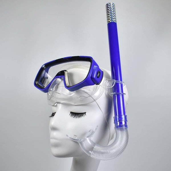Snorkel snorkel mask set anti-fog vuxna simglasögon stor ram mask näsa 1PC