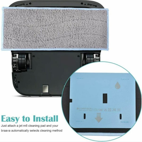 Kompatibel med iRobot Braava Jet Wipe M6 (6110) Golvmoppningsrobot Tillbehör - 4 st