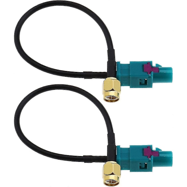 2 kpl Universaali Fakra Z - SMA urosadapterikaapeli GSM-ajoneuvoantennille GPS DAB TV-autotarvikkeet 15cm