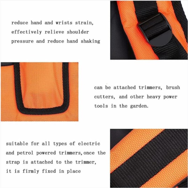 Brush cutter safety belt, lawn mower shoulder safety belt