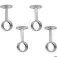 Gardinstangsholdere Sæt med 4 - Metal - 32 mm - Flere farver