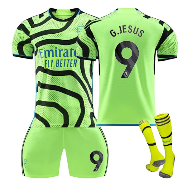 2324 Arsenal borta grön vuxen barn träning overall tröja sportkläder fotboll NO.9 16