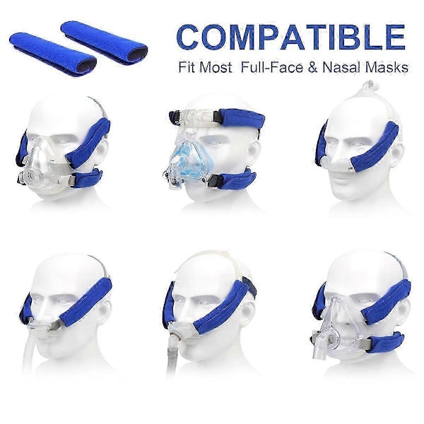 8 Pakker CPAP Maskestropptrekk, Ansiktsputetrekk for Cpap Stropp Hodeplagg, Universelle og Gjenbrukbare Komfortputer