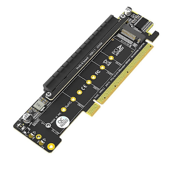 Dual NVMe PCIe -sovitin, PCIe 4.0 X16 - Dual NVMe & 1x Lisää PCIe X16 (X8 Signaali) -sovitin M.2 NVM:lle