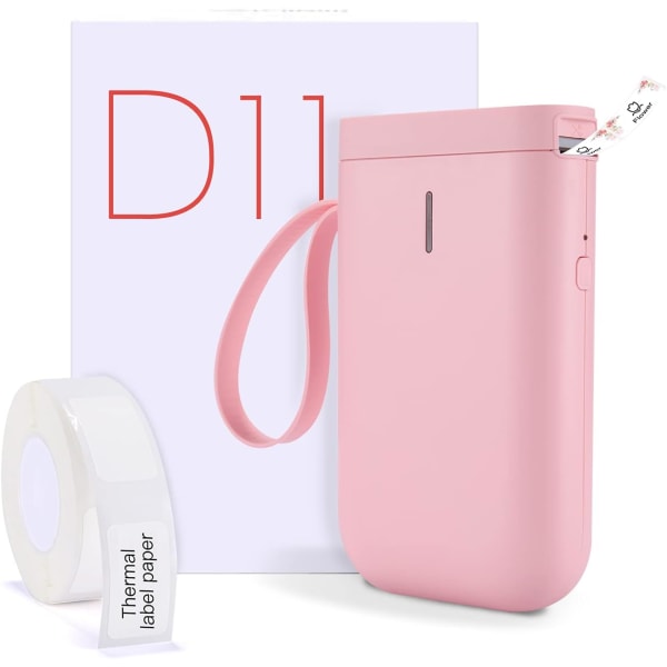 Smart Label Maskine D11 Maskine med Tape (Pink)  YIY  SMCS.9.27