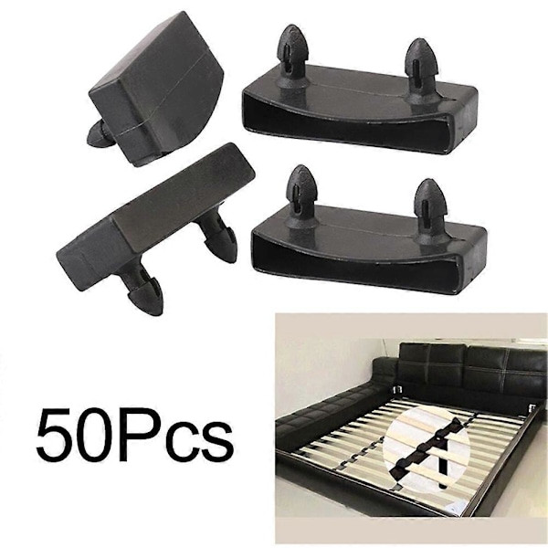 50 stk Sengelamell Plast Midtre Erstatning Tre Sengelamell Midtre Eller Endeholdere Støtte 55mm Reparasjon Og Erstatningsdeler