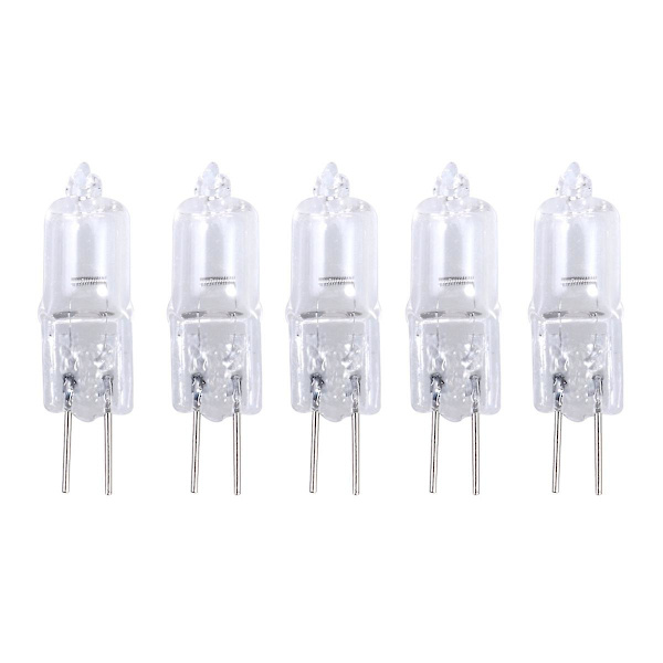 5 stk. 10W 12V 2900K G4 Base Bi-Pin Krystallampe Halogenpærer til Skabsbelysning Spotlight