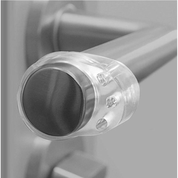 Dørhåndtaksbeskytter doble dørhåndtaksbeskyttere gjennomsiktig og veggbeskytter for vindushåndtak for å beskytte mot merker (1 STK)