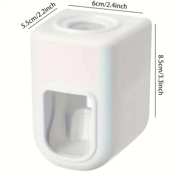 1. vægmonteret automatisk tandpastapresser, enkel tandpastaholder, tandpastadispenser, rosa