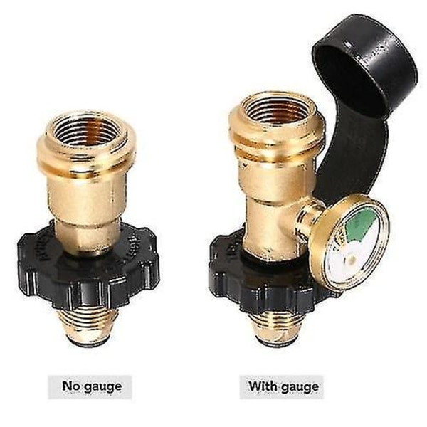 Universal US Cylinder POL Conversion til QCC1/Type 1 Fitting Propane Tank Gauge Adapter