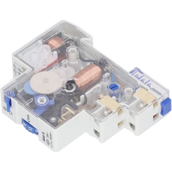 Mekanisk timer, 1 til 7 minutter. Tidsstyringskontakt. 230V AC timer-controller til lysopvarmning.