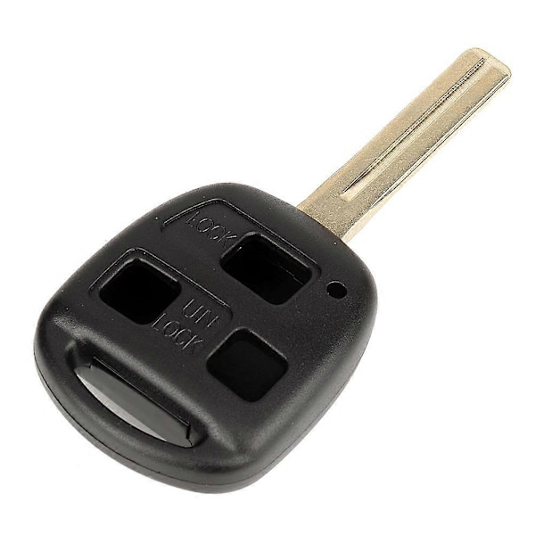 3 Knappers Erstatnings Fjernkontroll Nøkkelhus Skall for Lexus IS200 GS300 LS200 RX300