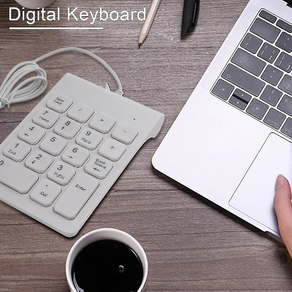 Mini Usb kablet numerisk tastatur Numpad 18 taster digitalt tastatur passer til regnskabstæller bærbar computer Windows