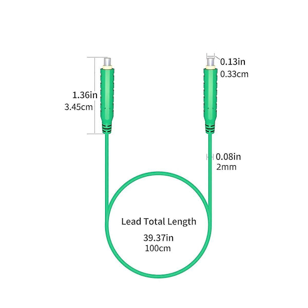 6 stk. Magnetiske Testledninger Silikon Bløde Fleksible Jumper Testledninger 30vac 5a 3.3ft T10005 Sensorer Swi