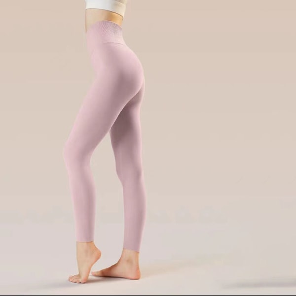2023 Fodrade leggings för kvinnor med hög midja, mjuka och stretchiga varma vinterleggings som passar 85~105 pund taro purple