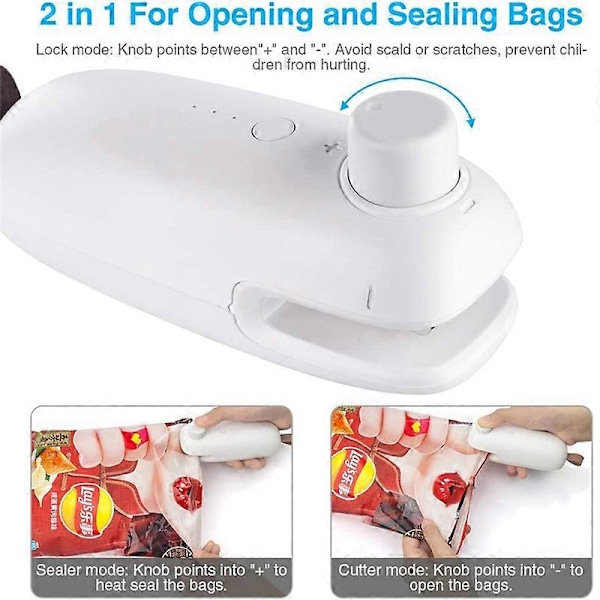 Mini Folieförseglare, USB Uppladdningsbar Mini Folieförseglare, Förseglingsmaskin, Påssvetsmaskin, Påssvets