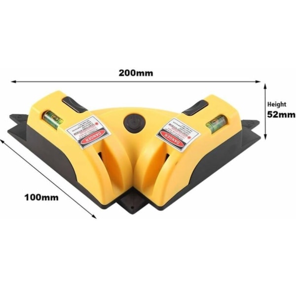 90 Degree Laser Level Right Angle Horizontal Laser Line Projection Line Alignment Shaping Tool