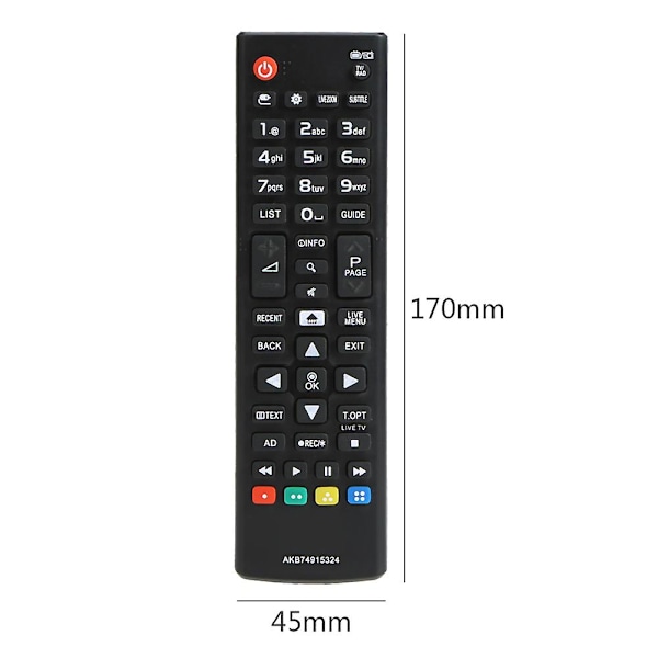Fjärrkontroll för TV-apparater hemma för LG AKB74915324 LED LCD TV Ersättningsenhet Styrenhet Tillbehör