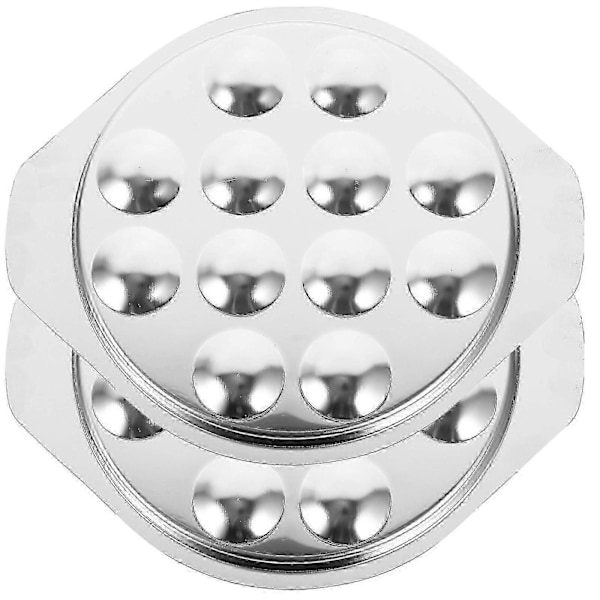 2 stk. Escargot Tallerken Rustfrit Stål Snegle Tallerken Conch Bageplade Køkken Gadget fg2025031702850