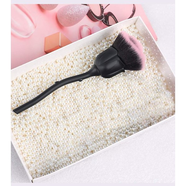 Veeki 1 stk Black Rose Makeup Brush Blush Brush Fashion Beauty Toolsuper Large Face Powder Makeup Børster til Powder Kosmetisk værktøj