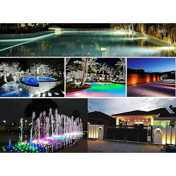 Undervands LED Pool Lys, 3w 12v-24v Dc Ip68 Vandtætte Rustfrit Stål Lys Til Nedgravede Pools, Damme, Springvand, Trin