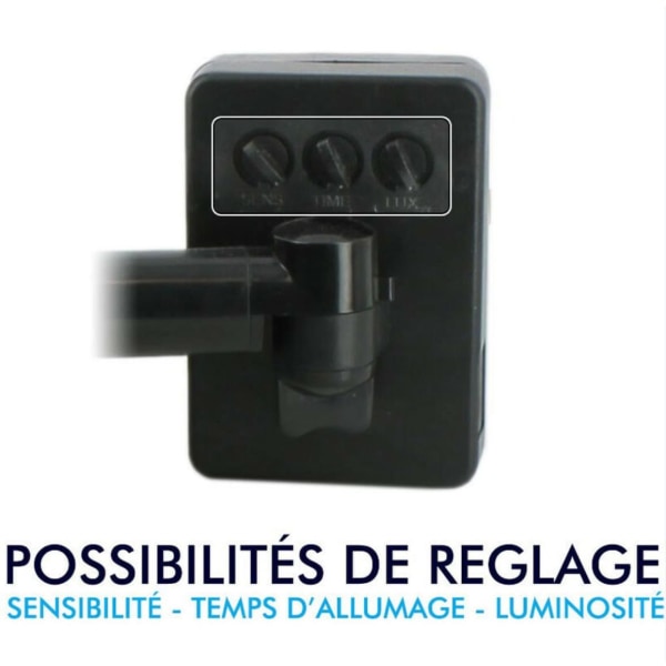 30W LED Flood Light Svart Utomhus Rörelsedetektor IP65 Färgtemperatur: Cool White 6500K