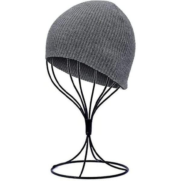Parykkstativ Iron Kort parykkstativ Portabelt hattedisplaystativ for hårstyling, svart 30x16cm hattehylle