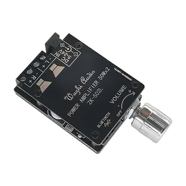 -502L 2X50W Bluetooth 5.0 Forstærkerkort Digital Lyd HiFi Stereo Dobbeltkanals Klasse D AMP