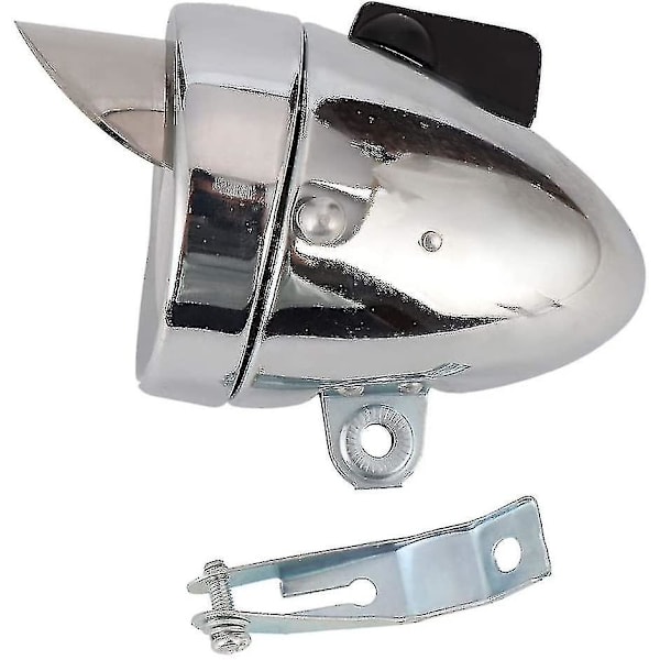 Retro Super Bright Led Cykel Forlygte Krom Visir Bullet Forlygte Forlygte Vandtæt Cykellampe Cykel Tilbehør#d812976