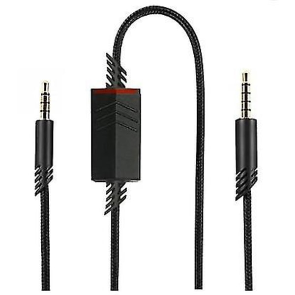 Erstatningskabel A40 kompatibel med Astro A40-headset, Qjyth A40 Inline Mute Audiokabel for Astro A10/a40/a40tr Gaming-headset, passer til Ps5, Ps4, Xb