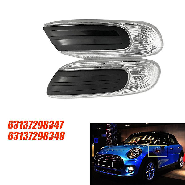 Venstre forreste LED blinklys 63137298347 til F55 F56 F57 2014-2020 sidemarkør indikatorlampe