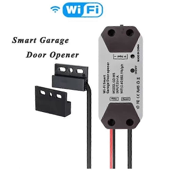 WiFi Smart Garageportöppnare Switch Garageportkontroller APP Fjärrkontroll Inget Nav Krävs P2025041101102