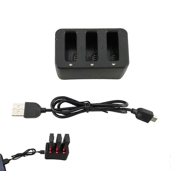 3 i 1 Multi Batterilader Hub Intelligent Hurtiglading for DJI Tello Drone