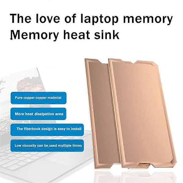 DDR4 DDR5 Minneskylning Kylfläns Radiator Laptop Minne Kylfläns Minneskylningsväst Minneskylare