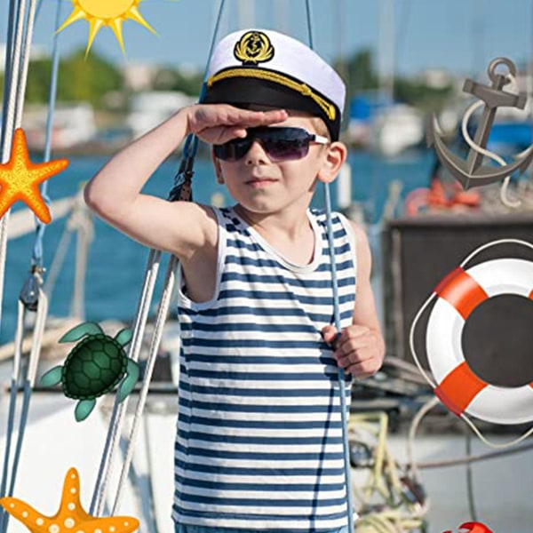 Yacht Captain Hat Sailor Captain Puku Miesten Merimies Cap Pipo Navy Marine Hat