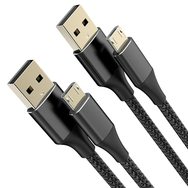 2025 Latest Model 2-Pack Micro USB Cable Android Charger [6.6ft/3M], Micro USB Charger, USB A to Micro Cable for Android Nylon, Compatible