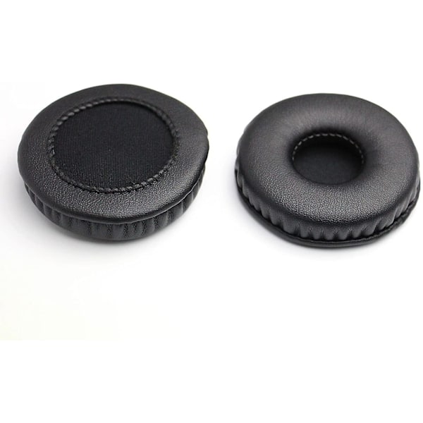 Ett par svarta öronkuddar för Sony MDR-V150 V250 V300 V100 V200 V400 DR-BT101 ZX100 ZX300 hörlurar 70MM