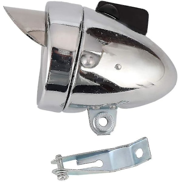 Retro Super Bright Led Cykel Forlygte Krom Visir Bullet Forlygte Forlygte Vandtæt Cykellampe Cykel Tilbehør#d812976