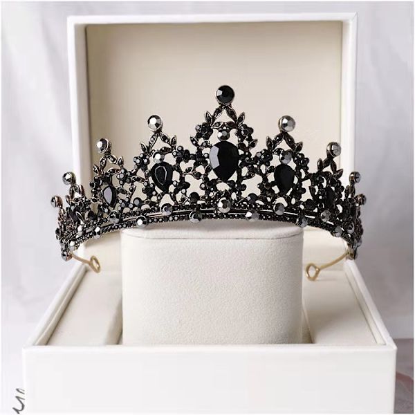 Tiara Bridal, Barok Vintage Fødselsdagskrone (Gylden)