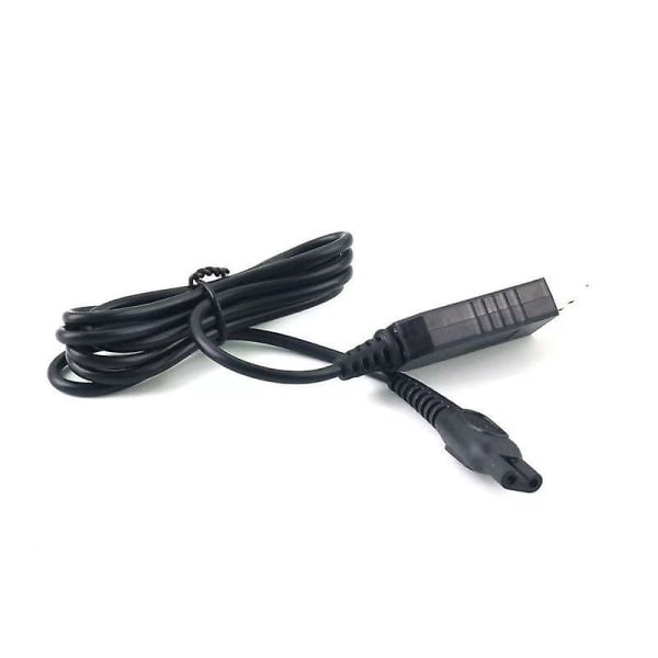 USB-ladekabel for Philips Series 7000 Multigroom MG7735/03 Barbermaskin Trimmer Laderledning Svart