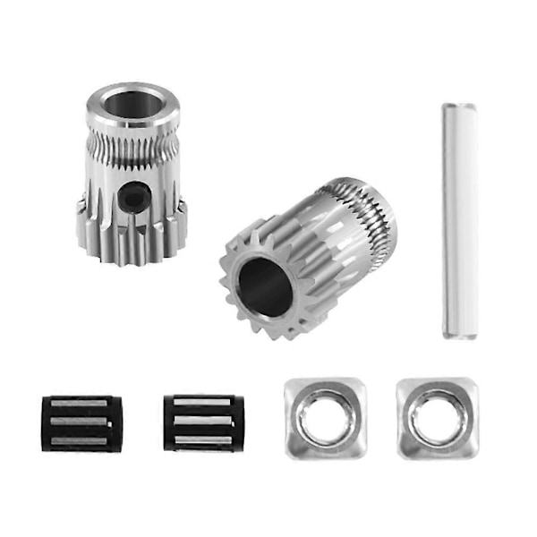 Drivegear Kit Dobbel Drivgir Ekstruder Kit Klonet Btech Oppgradering For Ekstruder For Prusa i3 3D Printer Gir Mini Bowden Ekstruder