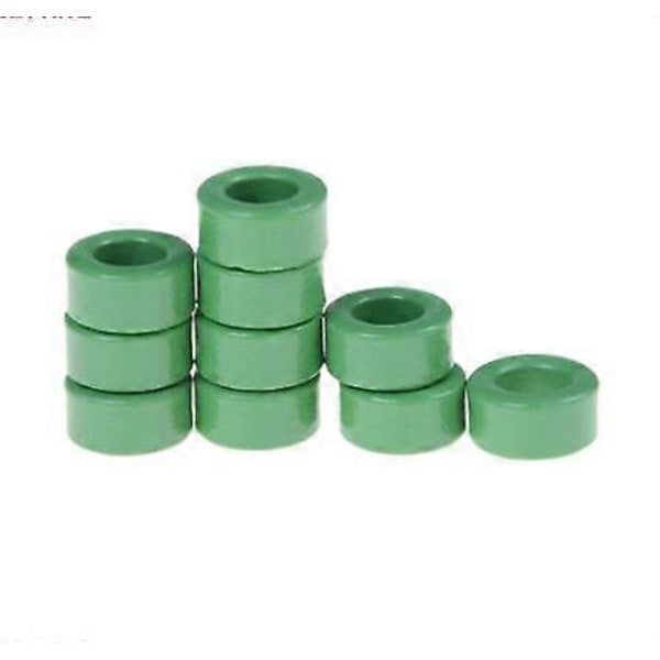 10 stk. Induktor Spoler Grøn Toroid Ferritkerner 10mm x 6mm x 5mm