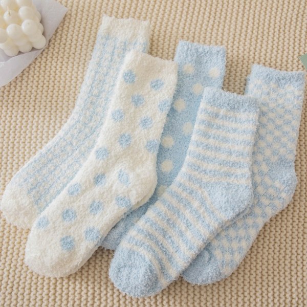 Sødt dame sokker varmt fluffy sokker tykke vinter sokker hjem sokker sove sokker gulv sokker