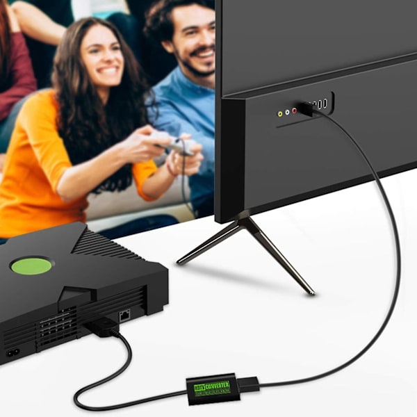 HDTV-konverter for Xbox HD-koblingskabel Plug and Play for 480i/480p/720p/1080i utgang